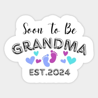 soon to be grandma est 2024 Sticker